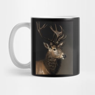 Stag Oil Painting Mug